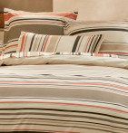 Parure housse de couette + taie Hugo sisal Soldes Tradilinge -30% - Blancollection