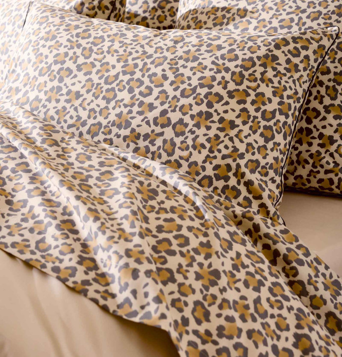 Taie d'oreiller percale Fauve beige Tradilinge - Blancollection