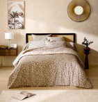 Taie d'oreiller percale Fauve beige Tradilinge - Blancollection