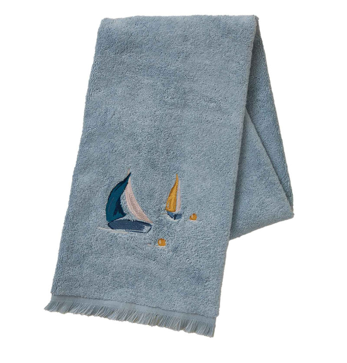 Serviette de toilette Au Large mer du nord Sylvie Thiriez