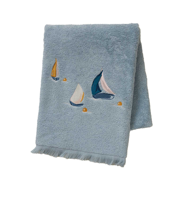 Drap de douche Au Large mer du nord Sylvie Thiriez