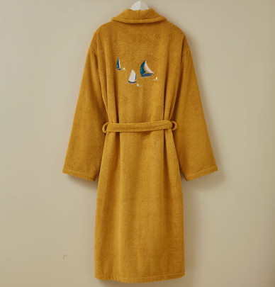 Peignoir de bain Au Large miel Sylvie Thiriez