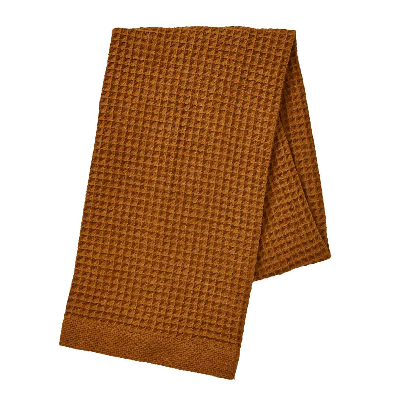 Lot de 2 draps de douche nid d'abeille 250g/m² bain de minuit, 5 coloris - sylvie thiriez