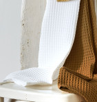 Drap de douche nid d'abeille Bain de minuit Sylvie Thiriez - Blancollection