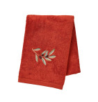 Drap de douche L'Oliveraie terre cuite Sylvie Thiriez