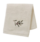 Drap de bain L'Oliveraie crème Sylvie Thiriez
