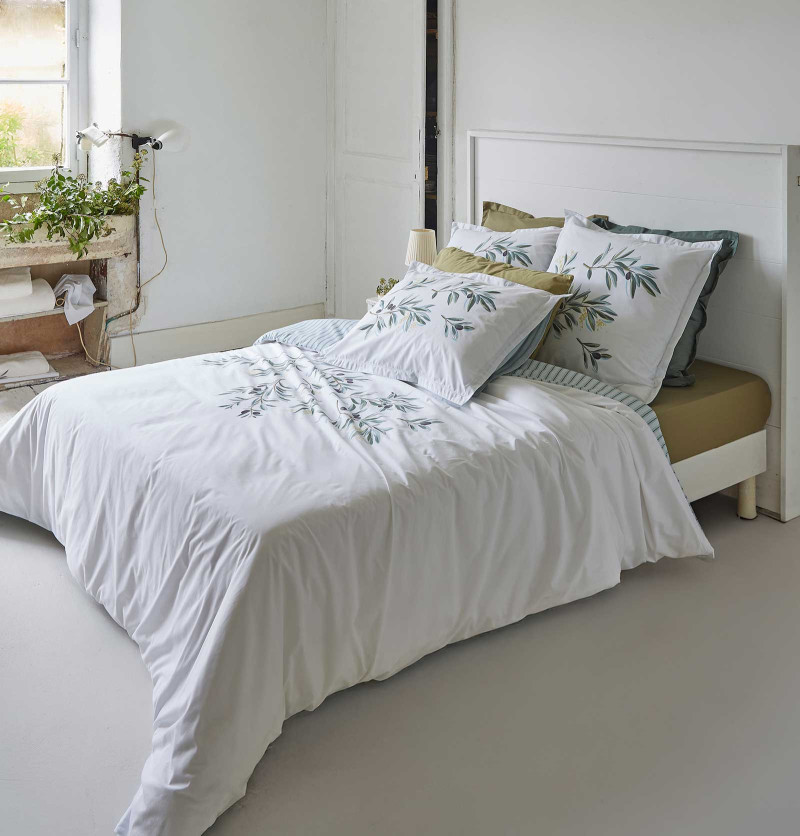 Housse de couette percale L'Oliveraie Sylvie Thiriez