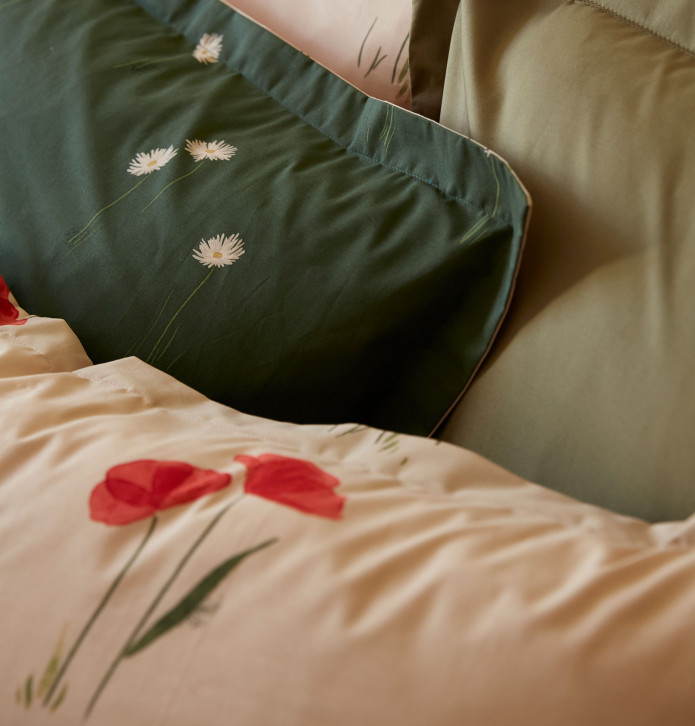 Taie d'oreiller Un air de prairie Sylvie Thiriez - Blancollection