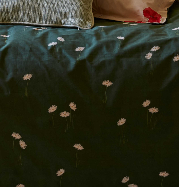 Parure de lit percale Un air de prairie Sylvie Thiriez - Blancollection