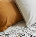 Housse de couette percale En terrasse Sylvie Thiriez - Blancollection