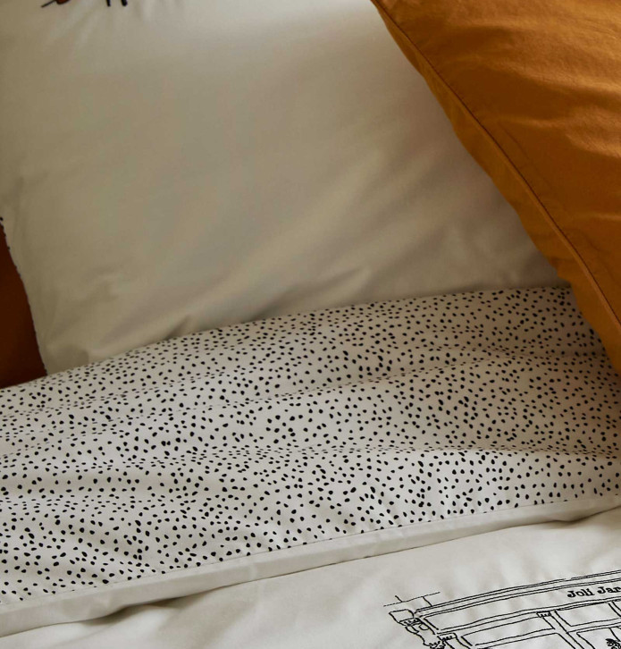 Taie de traversin percale En Terrasse Sylvie Thiriez  - Blancollection