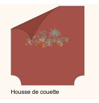 Housse de couette percale Bornéo Sylvie Thiriez - Blancollection