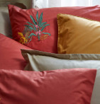 Parure de lit percale Bornéo Sylvie Thiriez - Blancollection