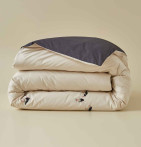 Housse de couette percale Marée basse Sylvie Thiriez - Blancollection