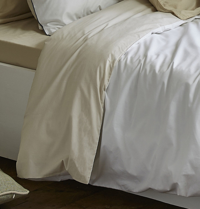 Housse de couette percale Promesse Sylvie Thiriez - Blancollection
