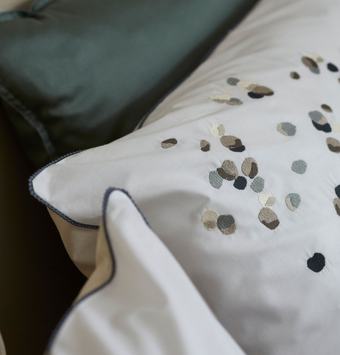 Taie d'oreiller Promesse Sylvie Thiriez - Blancollection