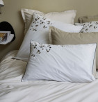 Parure de lit percale Promesse Sylvie Thiriez - Blancollection