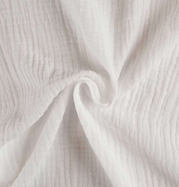 Rideau gaze de coton Epure blanc Qabane - Blancollection