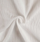 Rideau gaze de coton Epure blanc Qabane - Blancollection