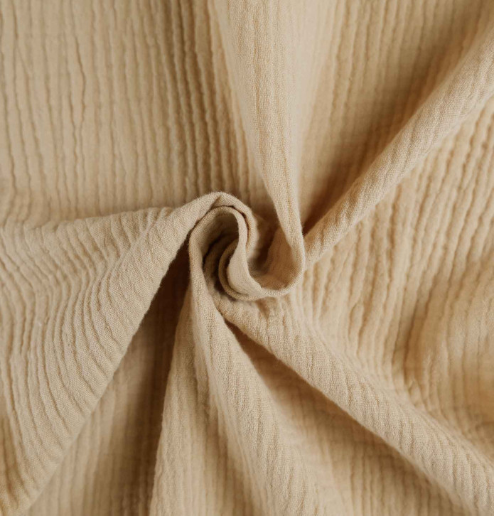 Rideau gaze de coton Epure ficelle Qabane - Blancollection