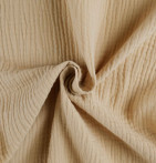 Rideau gaze de coton Epure ficelle Qabane - Blancollection