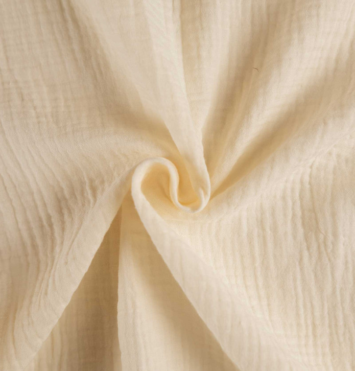 Rideau gaze de coton Epure naturel Qabane - Blancollection