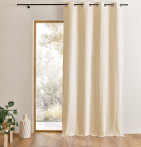 Rideau gaze de coton Epure naturel Qabane