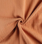 Rideau gaze de coton Epure terre de sienne Qabane - Blancollection