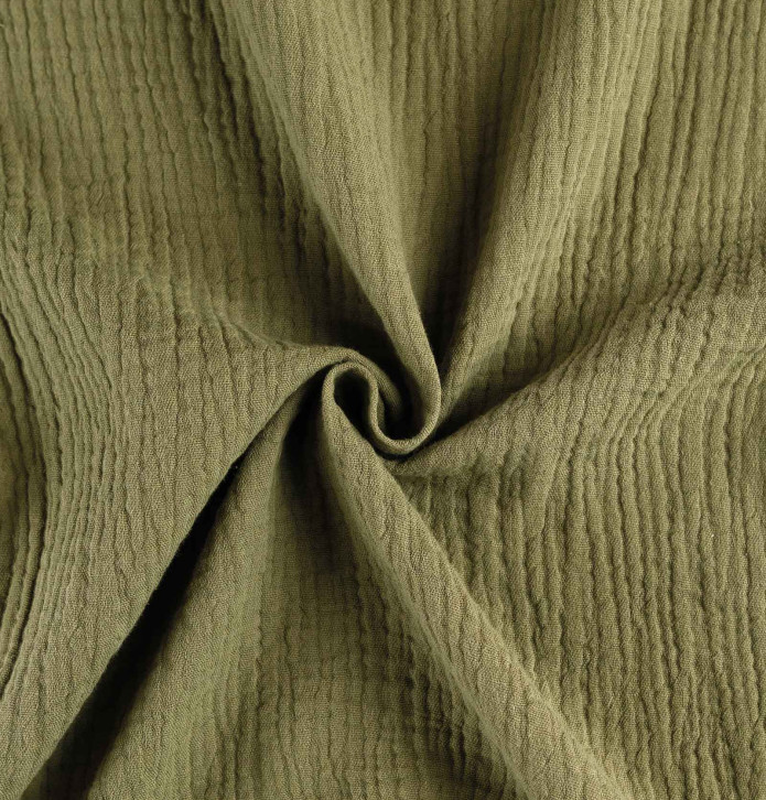 Rideau gaze de coton Epure tilleul Qabane - Blancollection