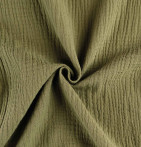 Rideau gaze de coton Epure tilleul Qabane - Blancollection