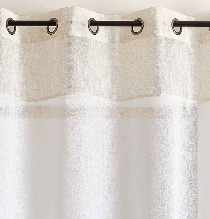 Voilage étamine Marceline Qabane - Blancollection