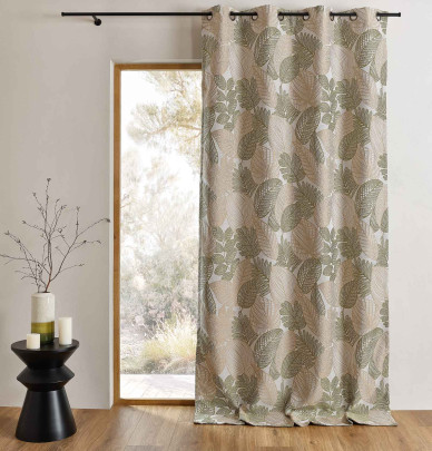 Rideau jacquard Paolo kaki Qabane