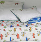 Parure de lit enfant Vroum Sylvie Thiriez - Blancollection