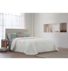 Jeté de lit Biset blanc Antilo - Blancollection