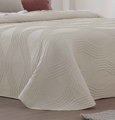 Jeté de lit Biset lin Antilo