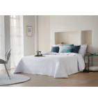 Couvre-lit matelassé Ibane blanc Antilo - Blancollection