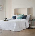 Couvre-lit matelassé Ibane blanc Antilo