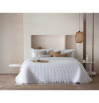 Couvre-lit matelassé Everly blanc Antilo - Blancollection