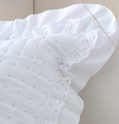 Couvre-lit matelassé Everly blanc Antilo