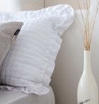 Couvre-lit matelassé Everly blanc Antilo - Blancollection