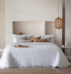 Couvre-lit matelassé Everly blanc Antilo