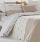 Couvre-lit matelassé et ses housses coussins Venetto Antilo - Blancollection