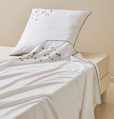 Drap percale Promesse Sylvie Thiriez