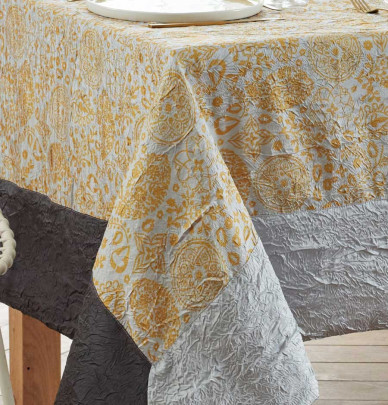 Nappe taffetas froissé Cachemire JH Nydel