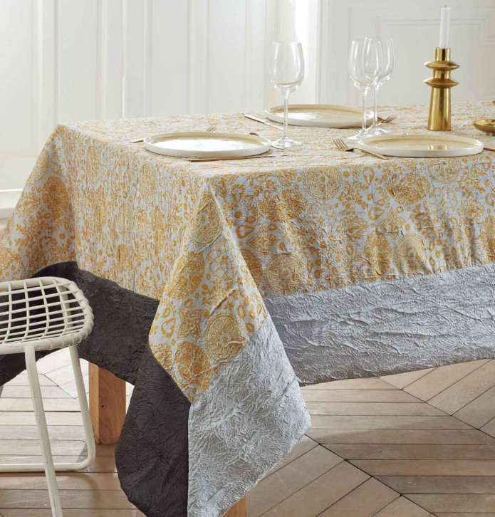 Nappe taffetas froissé Cachemire JH Nydel