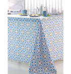 Nappe polyester Azulejos Calitex - Blancollection