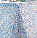 Nappe polyester Azulejos Calitex - Blancollection