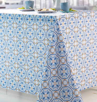 Nappe polyester Azulejos Calitex