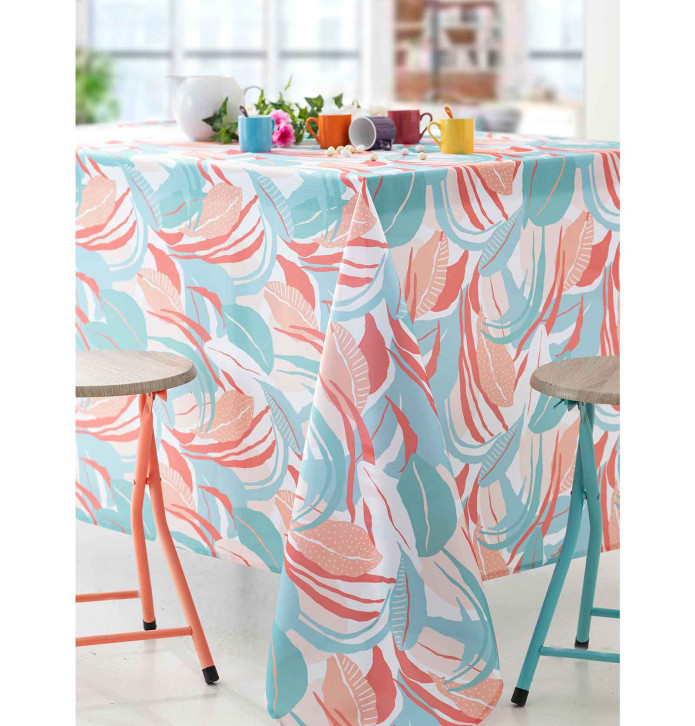 Nappe polyester Exotic Leaf Calitex - Blancollection