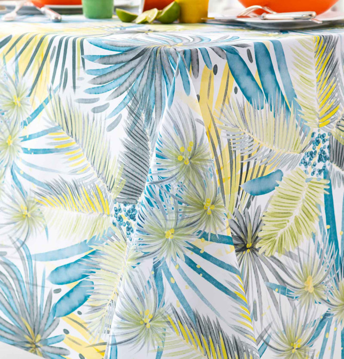 Nappe polyester Jungle Palm Calitex - Blancollection